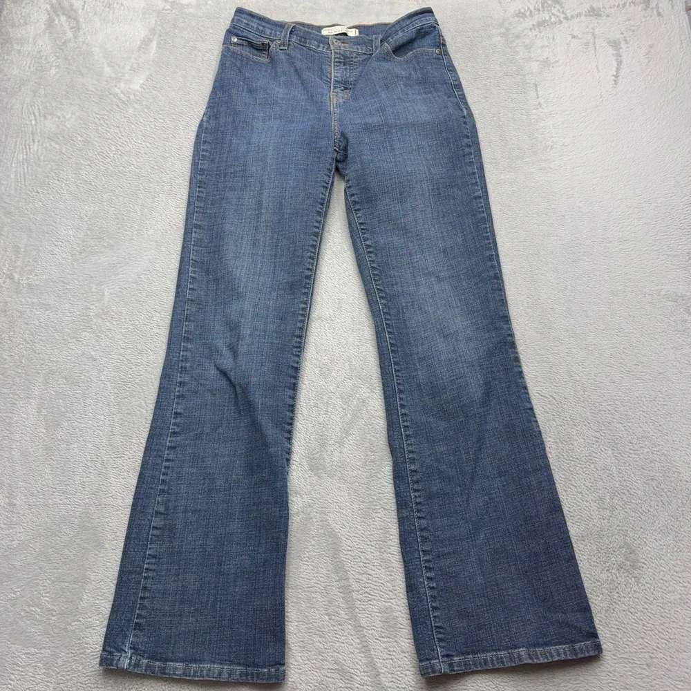 Levi's Jeans Womens 8M Blue Perfectly Slimming Boot Cut 512 Flap Pocket Denim